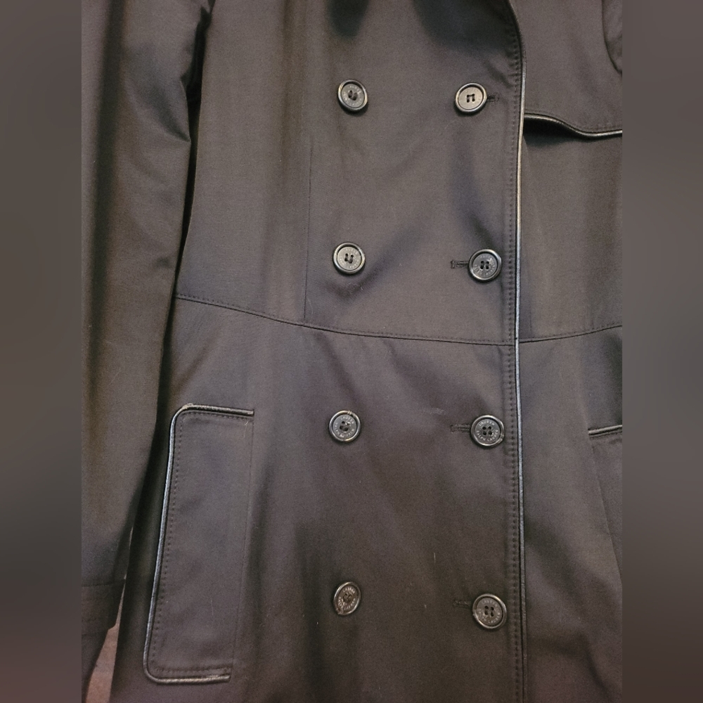 Ralph Lauren Rain Coat, Size XS, Black - Picture 2 of 3
